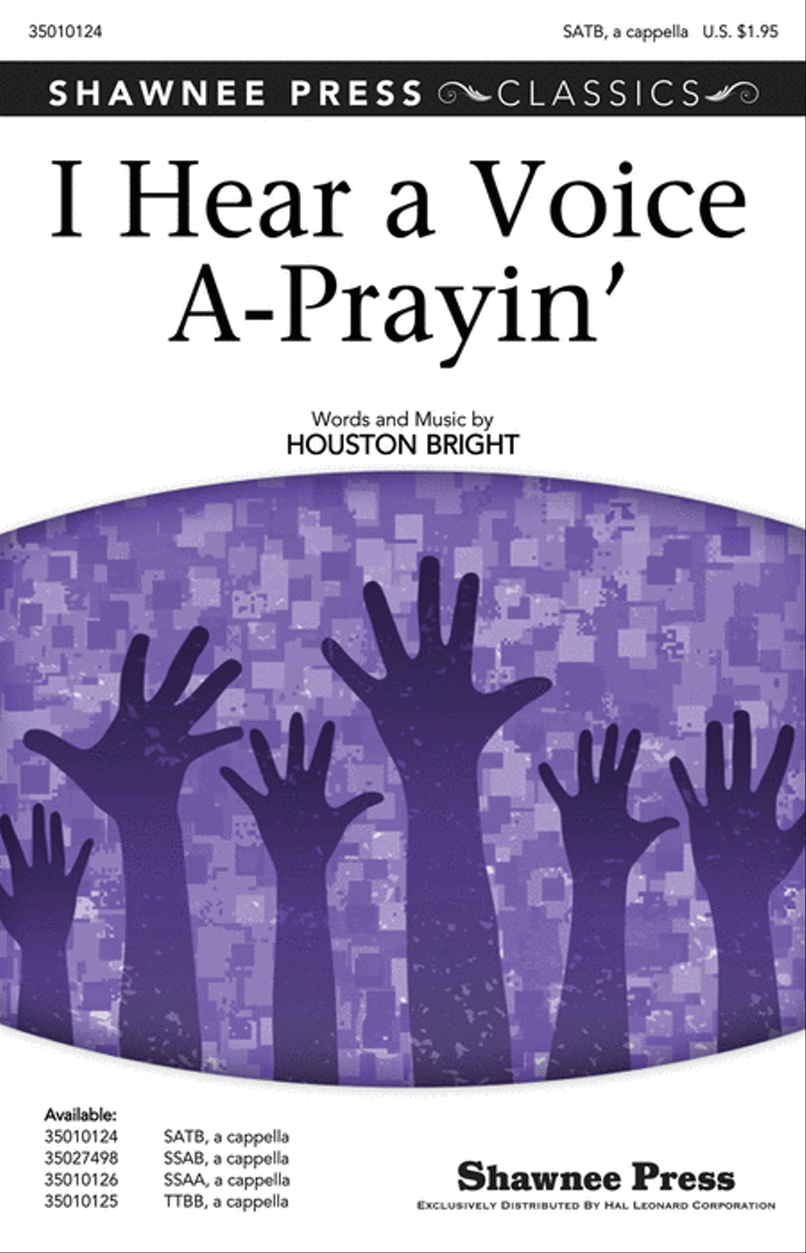 I Hear a Voice A-Prayin' 4-Part scores gallery preview page 1