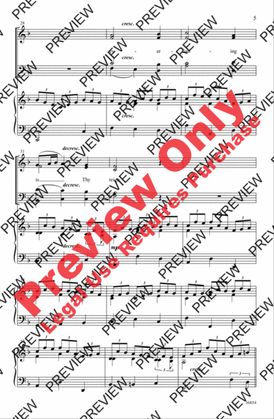 Surround Him with Praise Surround Him with Praise 4-Part scores gallery preview page 5