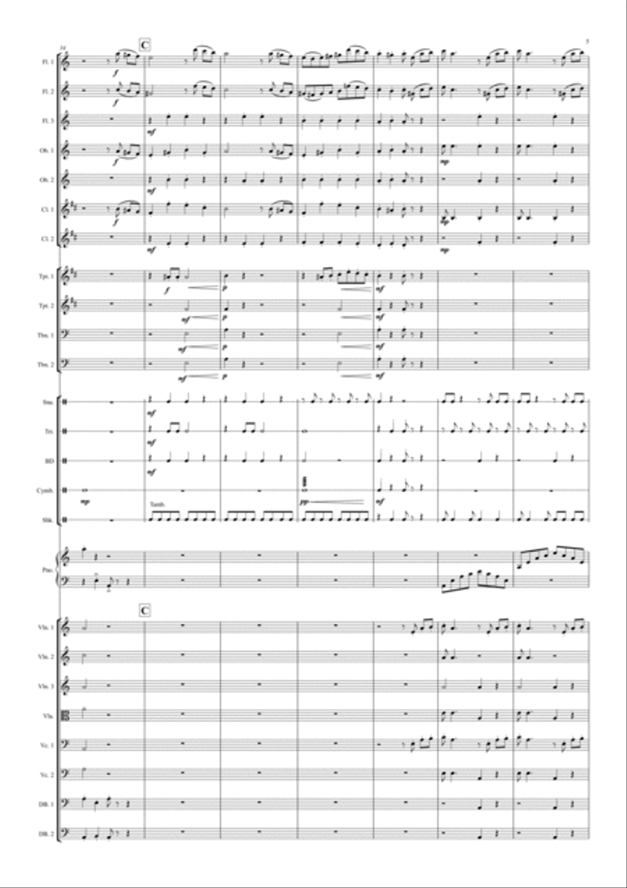Bella Ciao Bella Ciao Full Orchestra scores gallery preview page 5