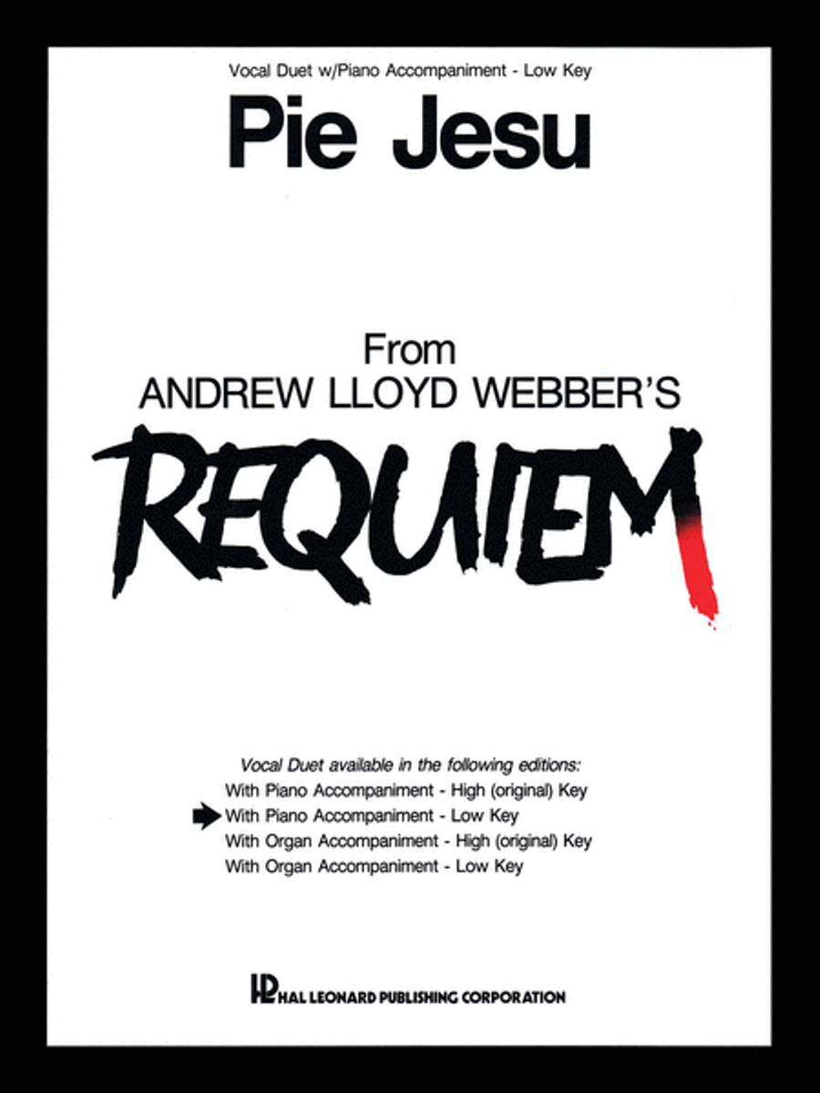 Pie Jesu (from Requiem) Piano scores gallery preview page 1