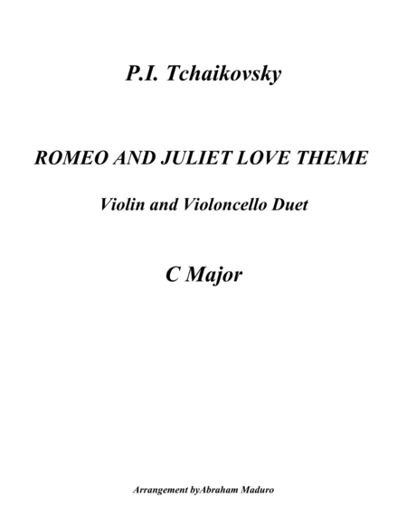 Tchaikovsky's Romeo and Juliet Love Theme Violin and Violoncello Duet image number null
