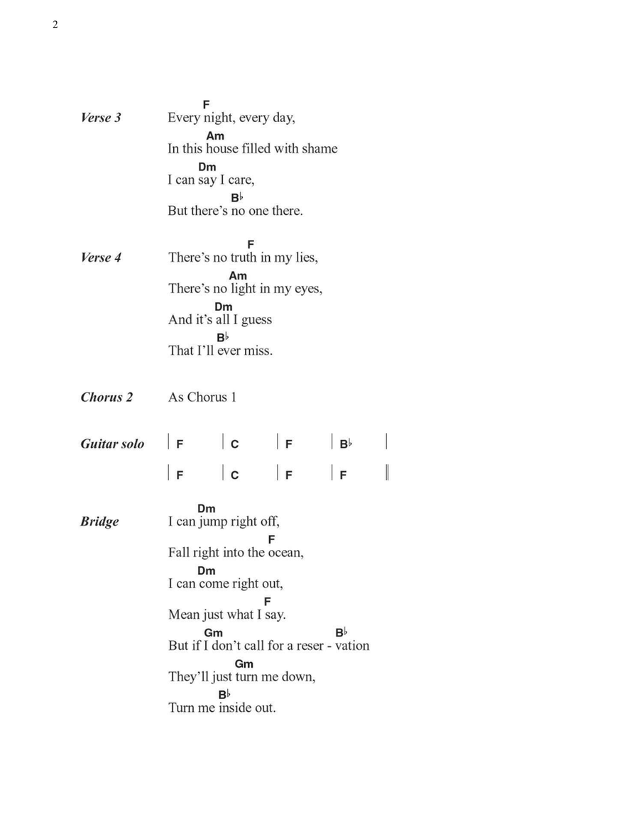 What's The World Coming To Easy Guitar scores gallery preview page 2
