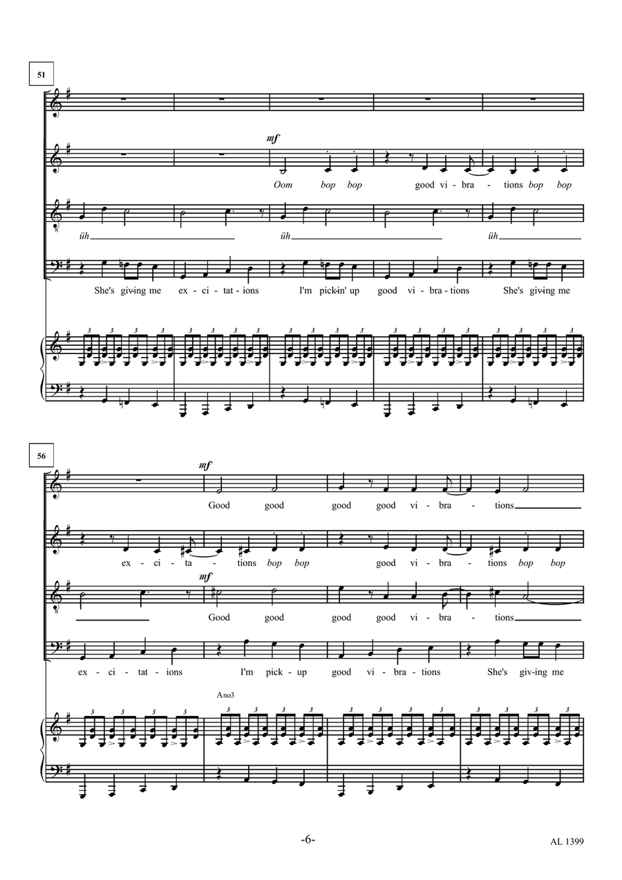God Only Knows Choir scores gallery preview page 6