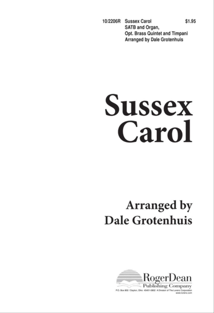 Sussex Carol Divisi scores gallery preview page 1