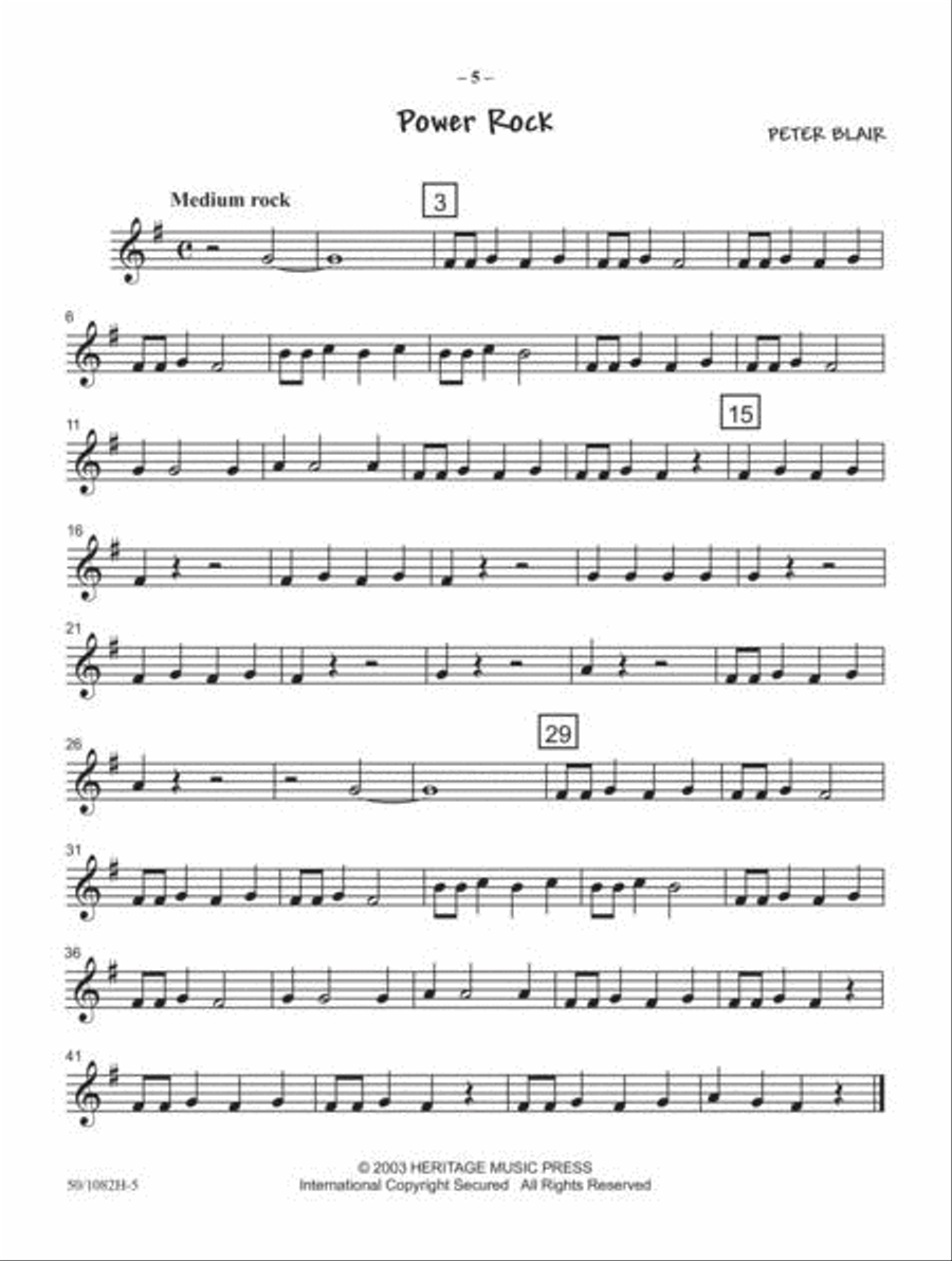 JumpStart First Concert Alto Sax/Baritone Sax Concert Band scores gallery preview page 4