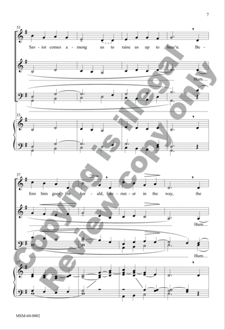Blest Be the God of Israel 4-Part scores gallery preview page 6