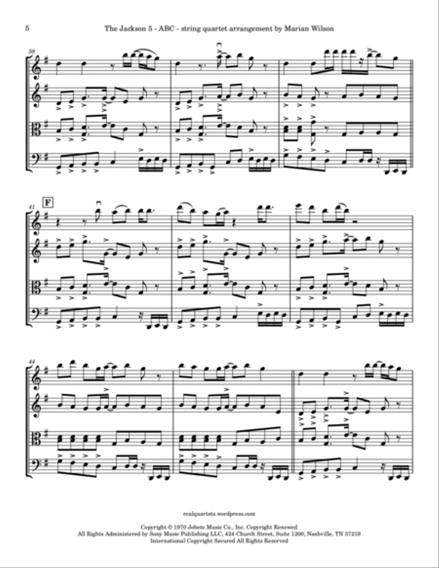 Abc String Quartet scores gallery preview page 5