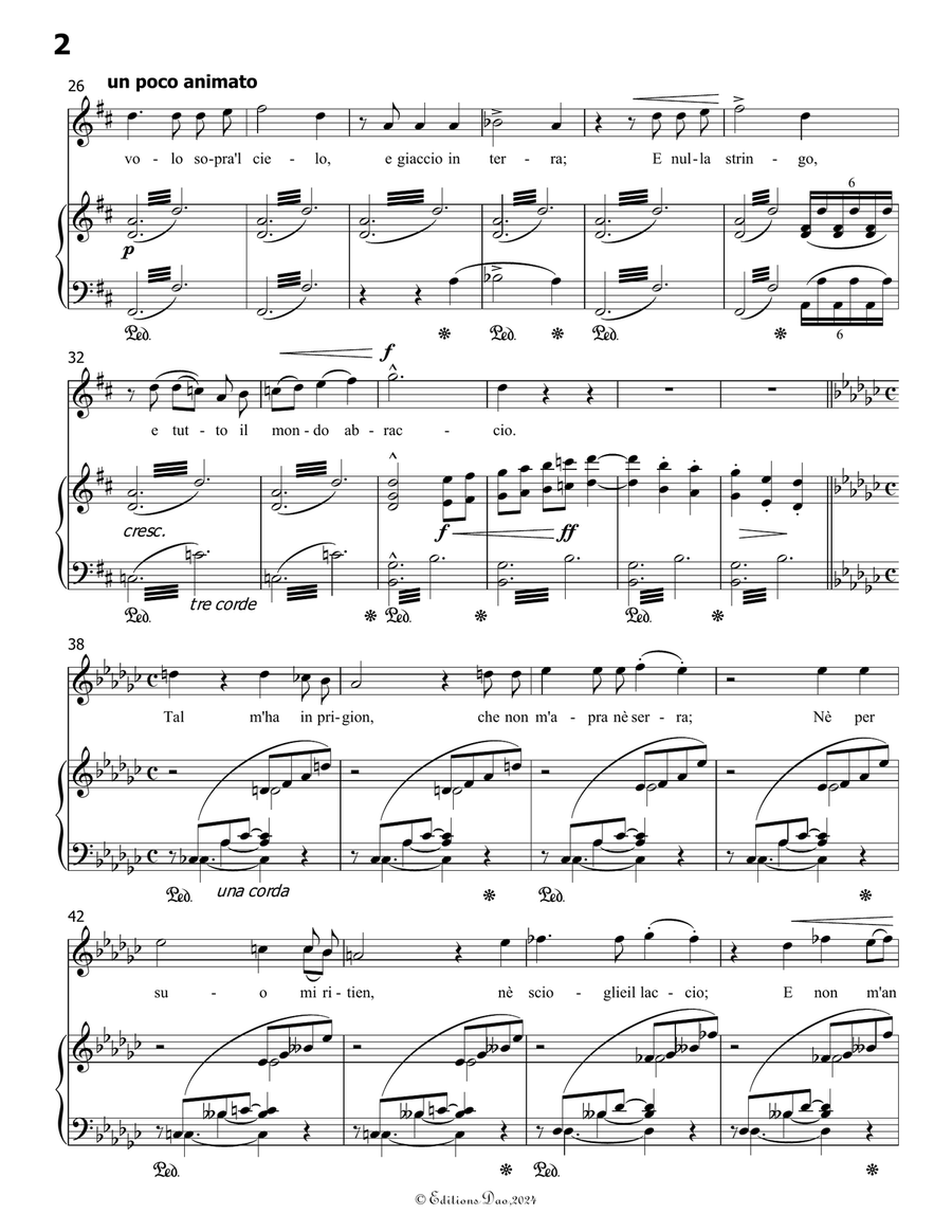 Pace non trovo, by Liszt, S.270 No.2, in g minor Voice scores gallery preview page 4
