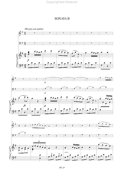 3 Sonatas Op. 22 for Piano (Harpsichord), Flute (Violin) and Violoncello