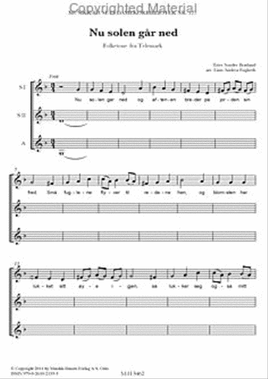 Nu Solen Gar Ned Women's Choir scores gallery preview page 2