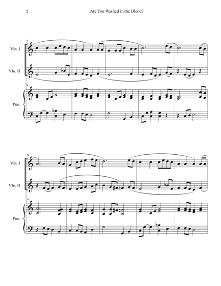 10 Easter Duets for 2 Violins and Piano - Volume 2 image number null