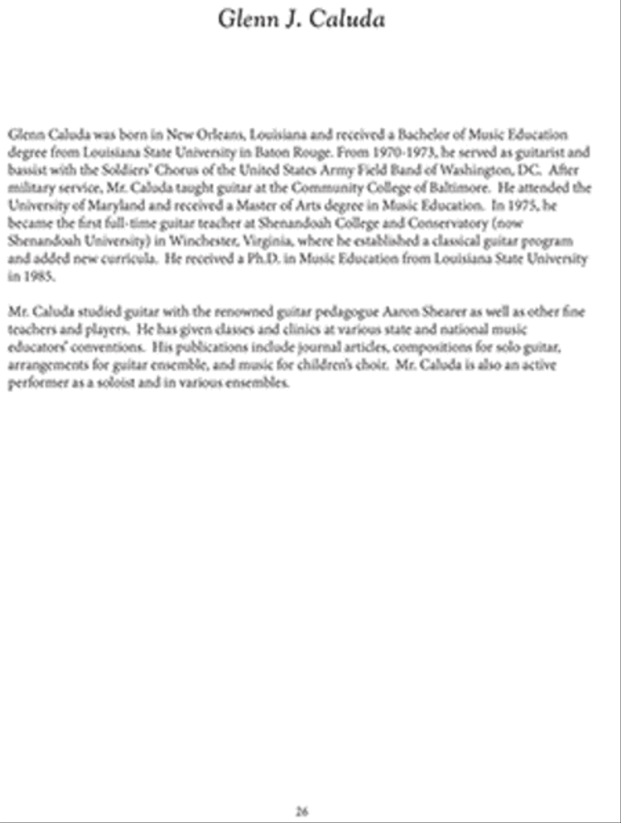 Contemporary Guitar Composers of the Americas Classical Guitar scores gallery preview page 3