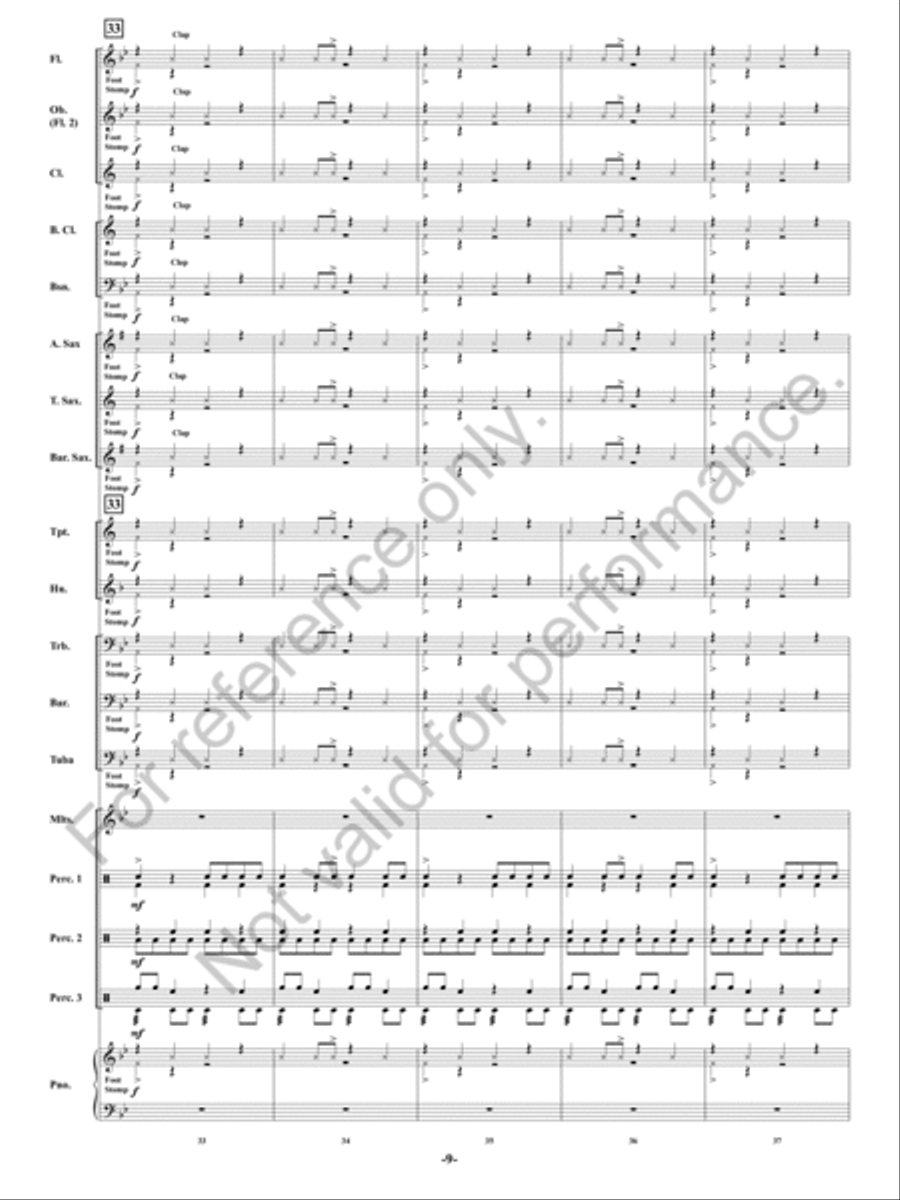 Danza Del Mambo Concert Band scores gallery preview page 10