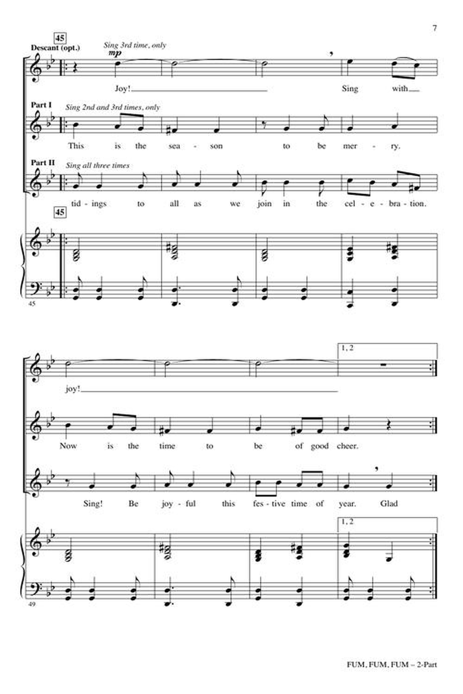 Fum, Fum, Fum 2-Part scores gallery preview page 5