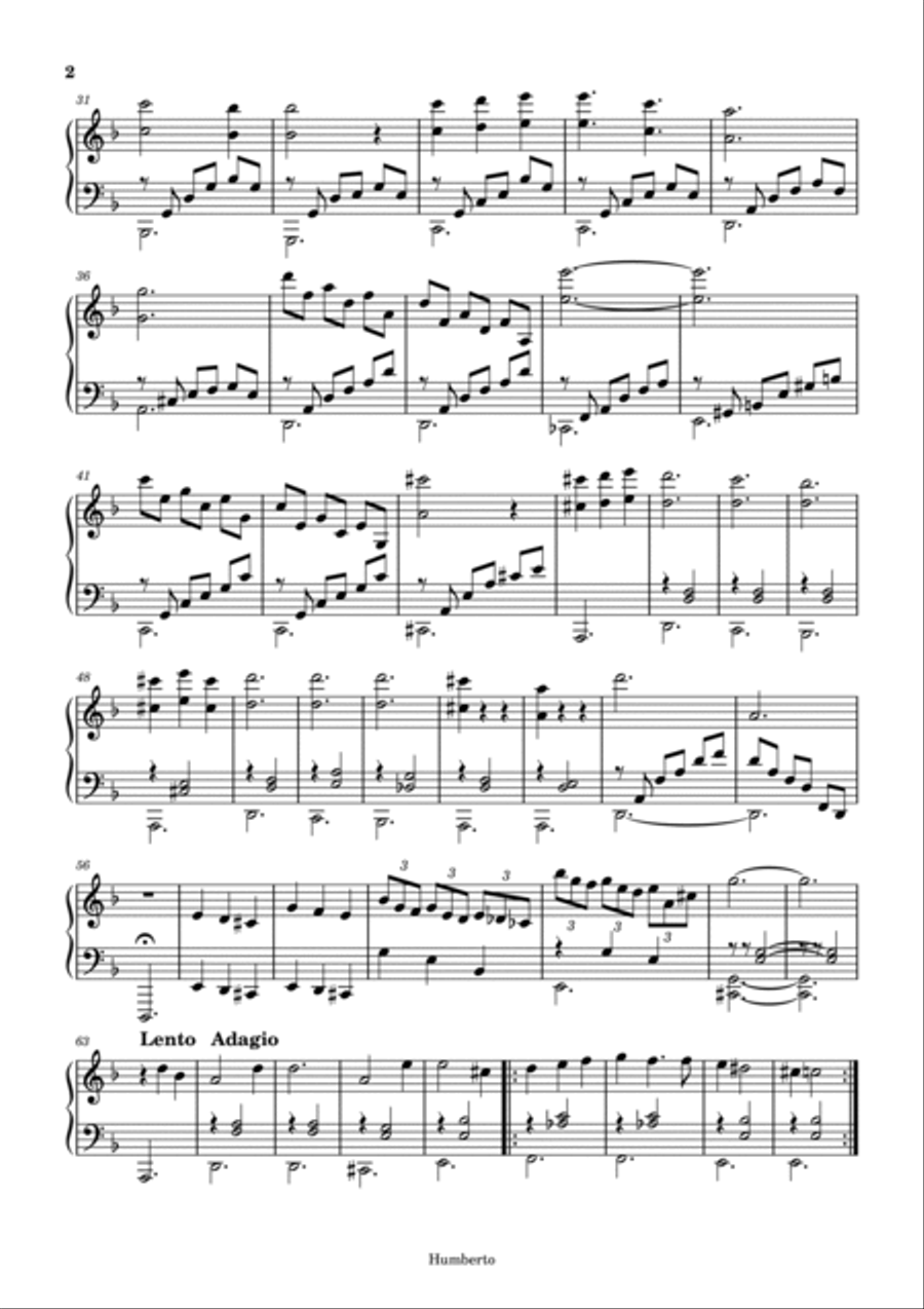 Madhouse Piano Solo scores gallery preview page 2