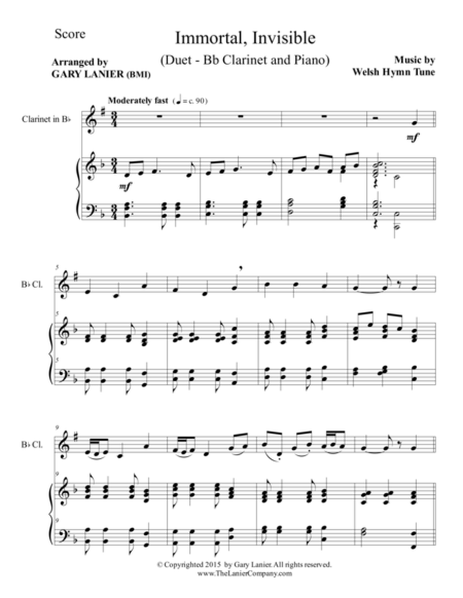 Gary Lanier: 3 HYMNS of PRAISE (Duets for Bb Clarinet & Piano) image number null