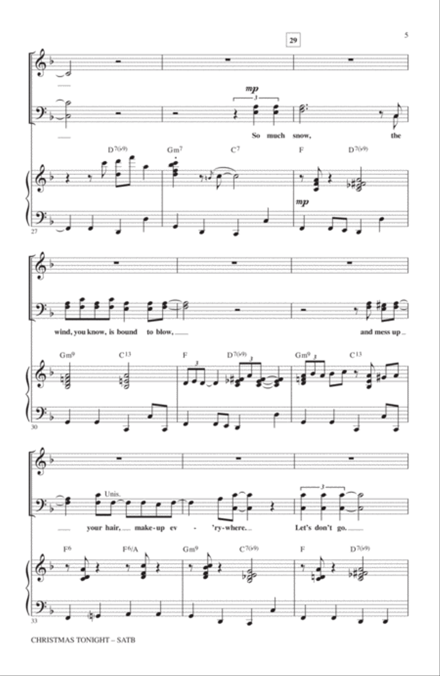 Christmas Tonight 4-Part scores gallery preview page 4
