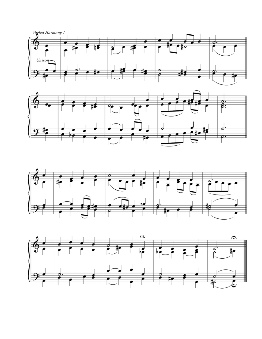 Passion Chorale ( Hymn tune ) Organ Solo scores gallery preview page 2