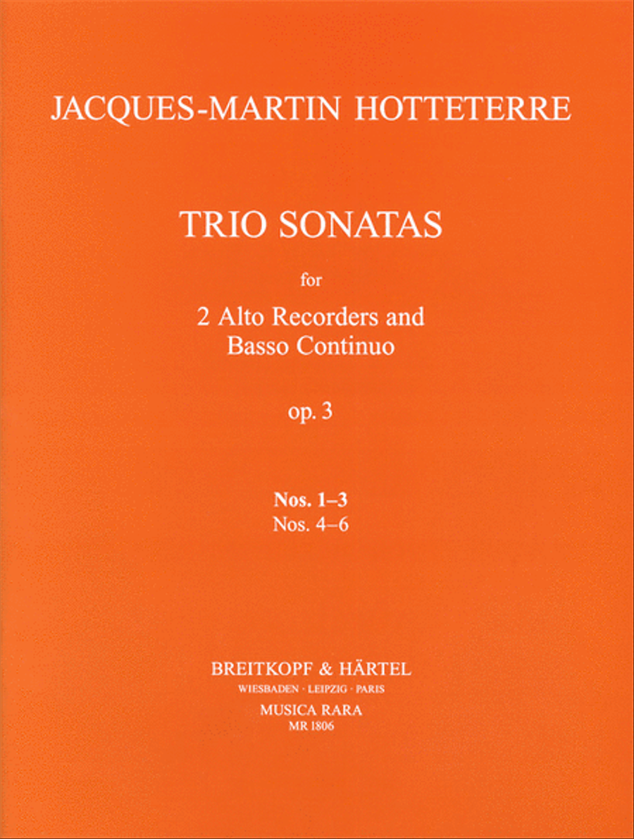 Trio Sonatas Op. 3 Trio Sonatas Op. 3 Score scores gallery preview page 1