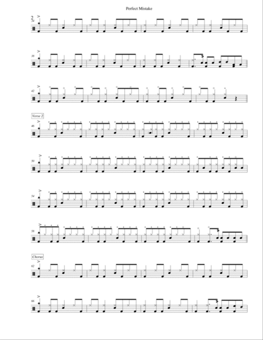 Perfect Mistake Drum Set scores gallery preview page 2