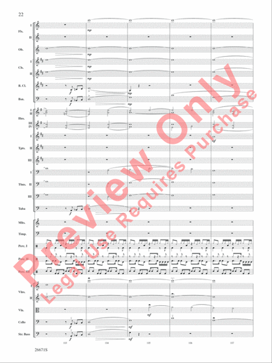 The Story of Mumble Happy Feet Full Orchestra scores gallery preview page 23