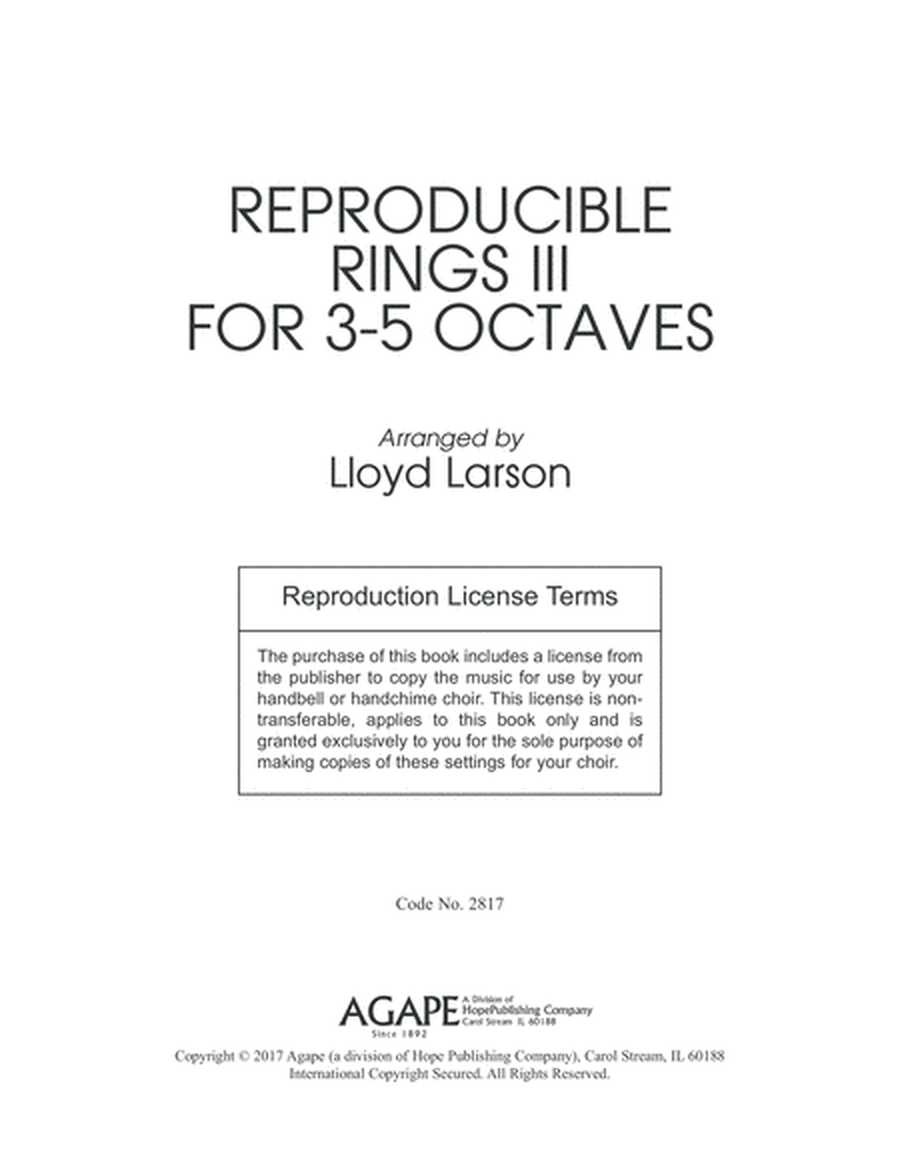 Reproducible Rings for 3-5 Octaves, Vol. 3-Digital Download image number null