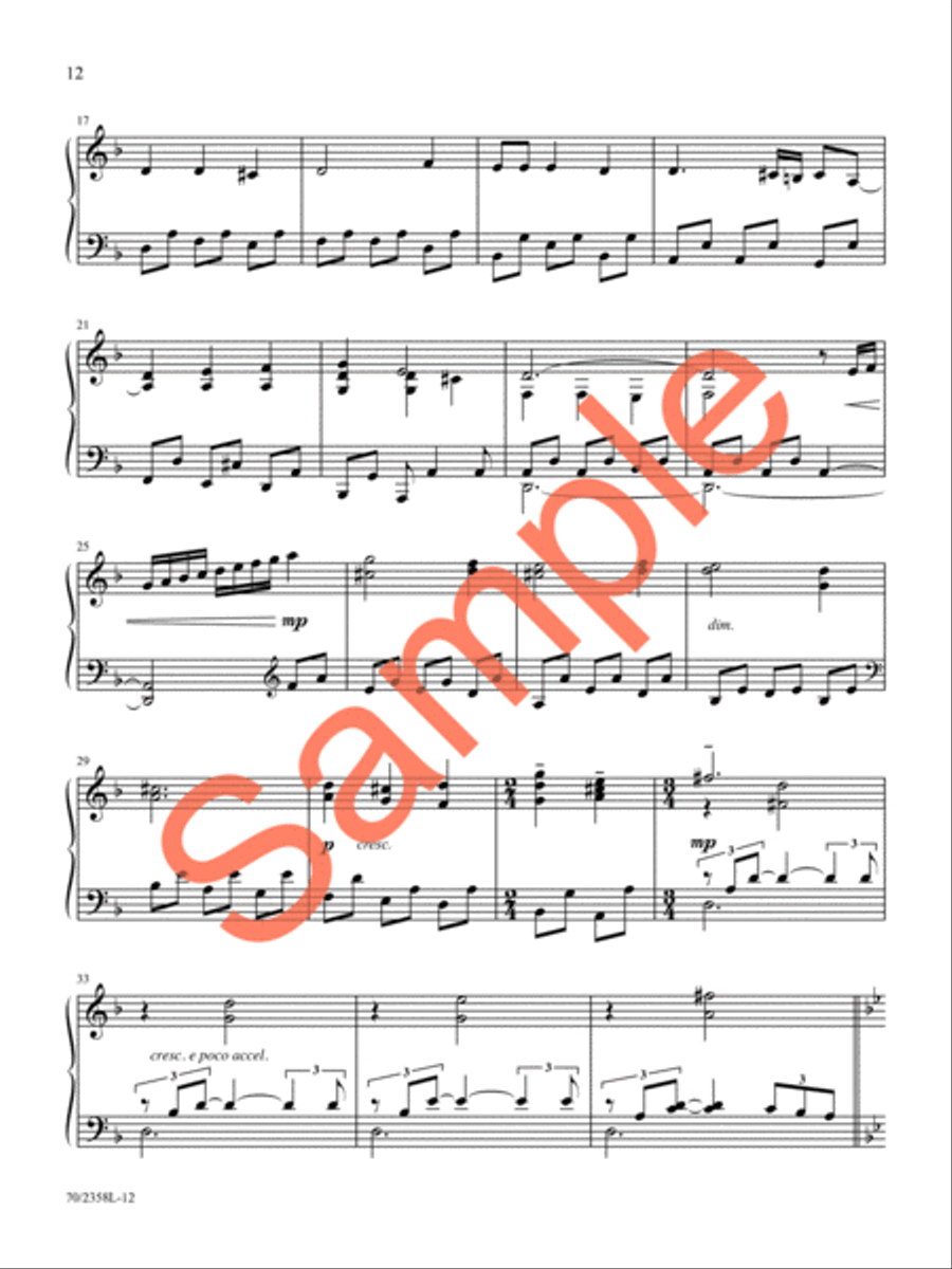 Glory Shone Around Piano Solo scores gallery preview page 12