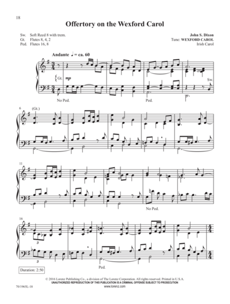 Christmas Presents for Organ Organ Solo scores gallery preview page 9