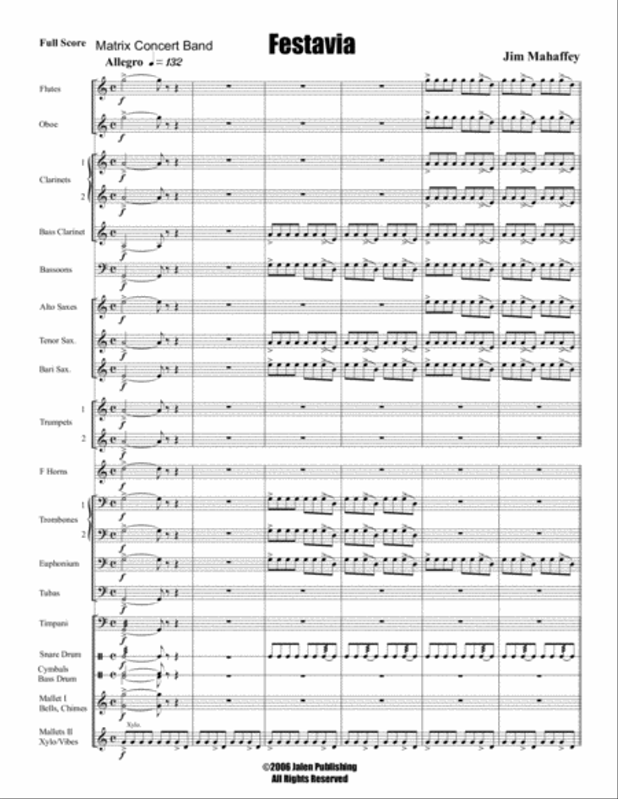 Festiavia Festiavia Concert Band scores gallery preview page 2