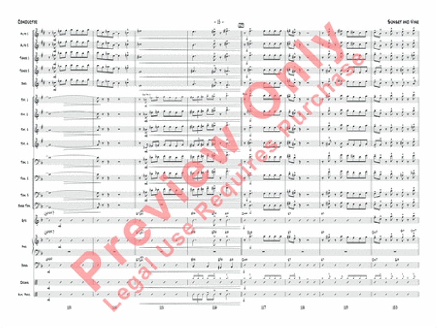 Sunset and Vine Jazz Ensemble scores gallery preview page 18