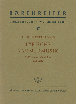 Lyrische Kammermusik für Klarinette, Violine und Viola (1959)