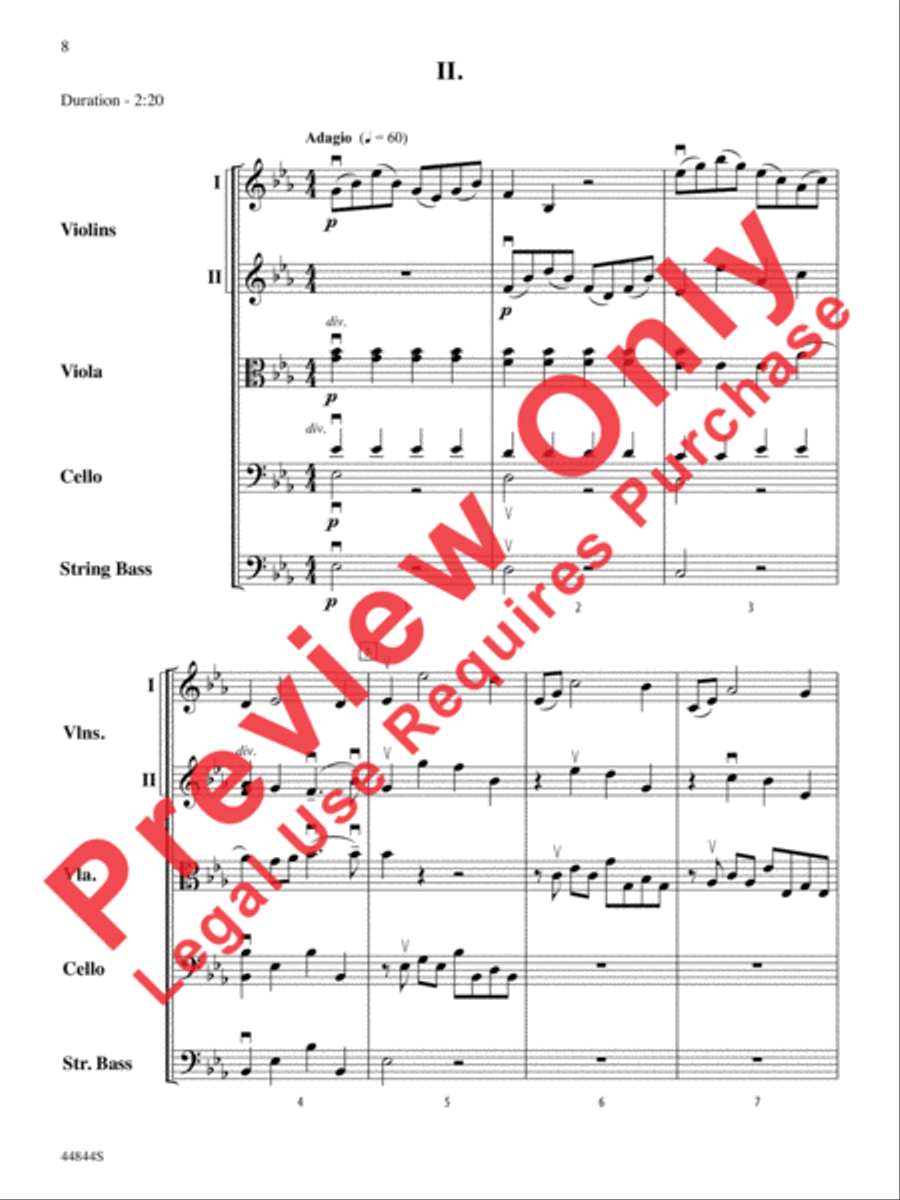 Concerto Grosso, Opus 6, No. 8 String Orchestra scores gallery preview page 29