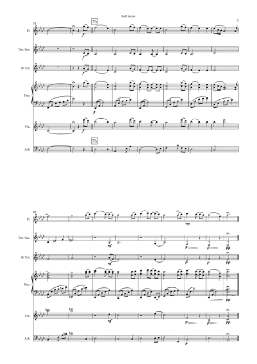 It Is You (i Have Loved) Small Ensemble scores gallery preview page 5