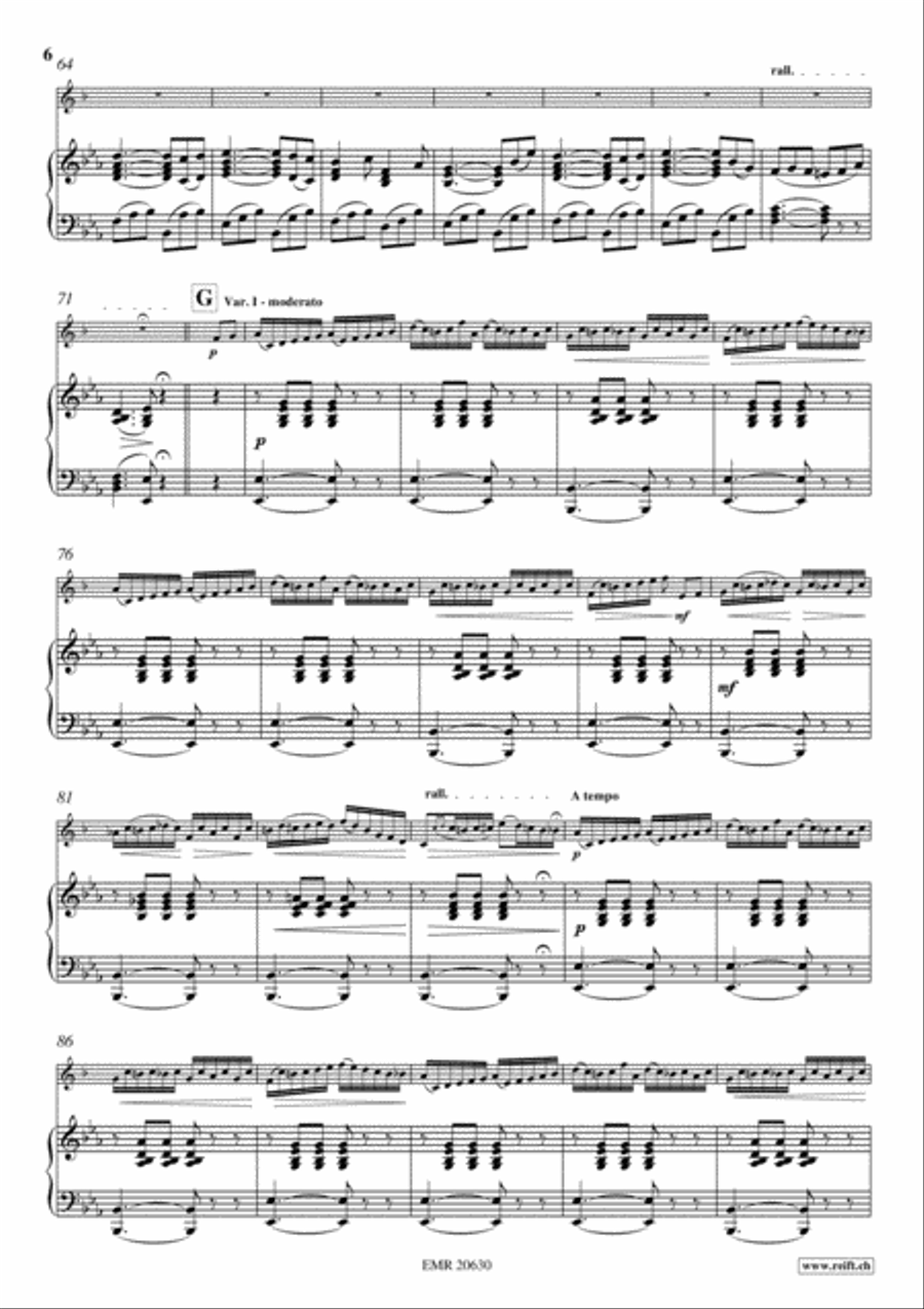 Variations on a Favorite Theme Cornet scores gallery preview page 6