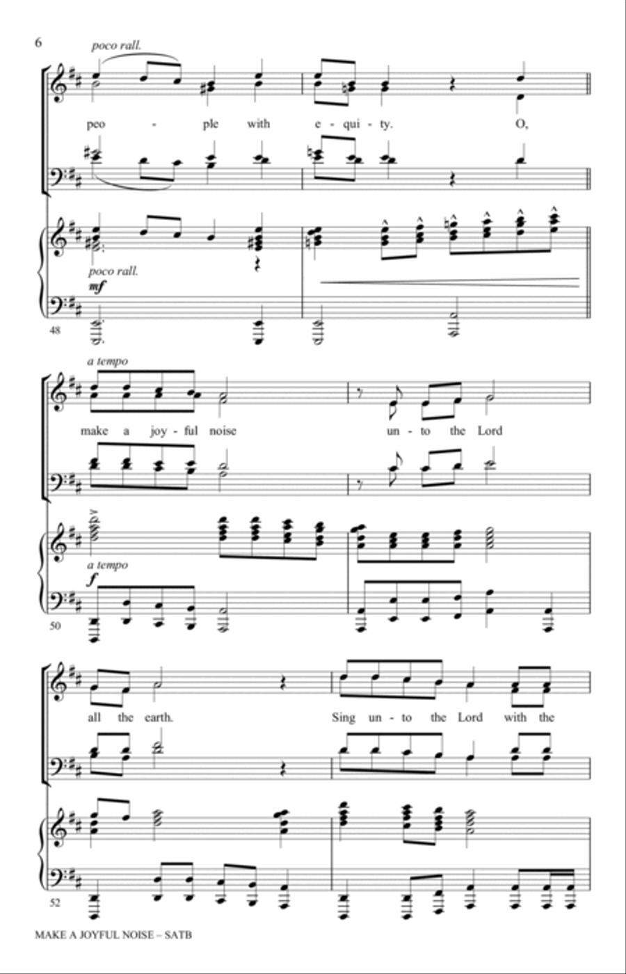Make A Joyful Noise - The Coronation Anthem (for SATB and Piano) 4-Part scores gallery preview page 6