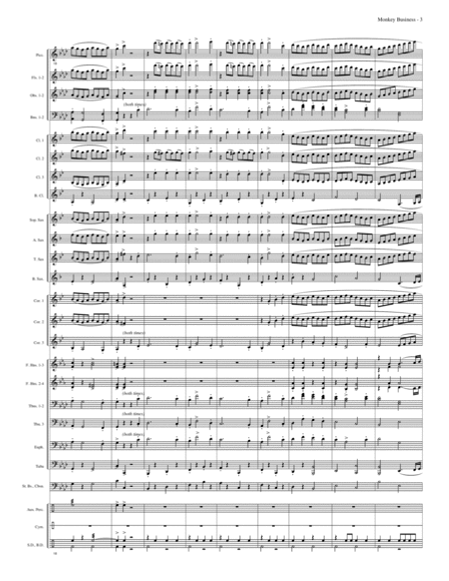 Monkey Business Concert Band scores gallery preview page 7