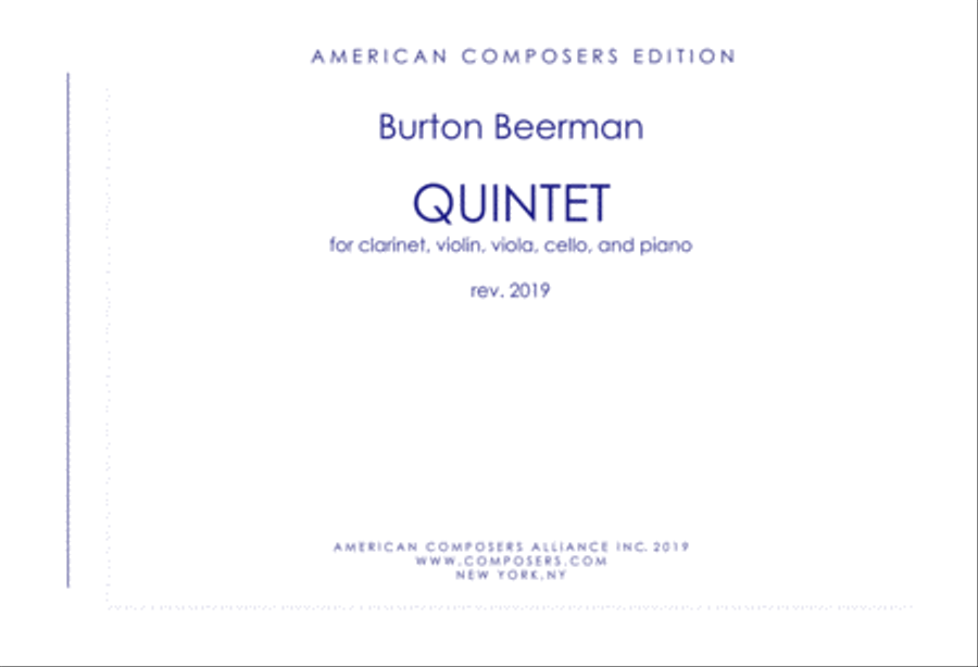 [Beerman] Quintet Small Ensemble scores gallery preview page 1