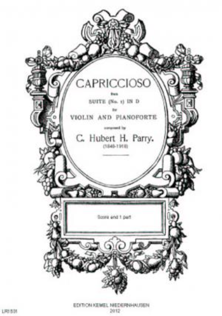 Capriccioso : from Suite no. 1 in D : for violin and pianoforte