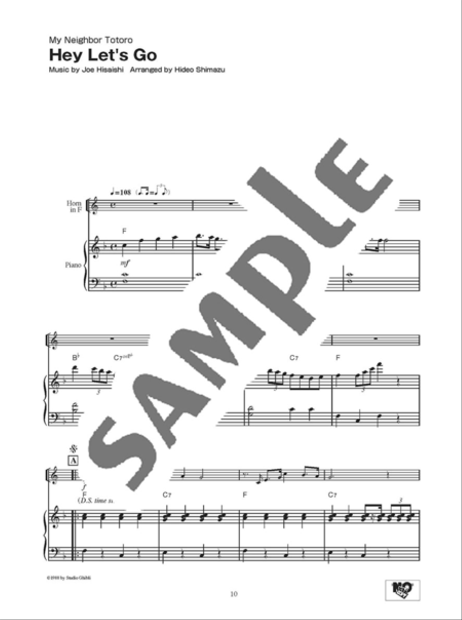 Studio Ghibli Songs for Horn and Piano/English Version Horn scores gallery preview page 5