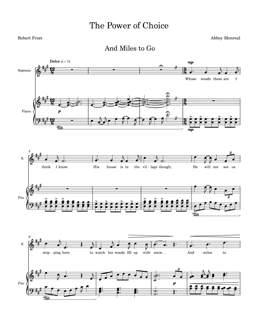 The Power of Choice Voice scores gallery preview page 1