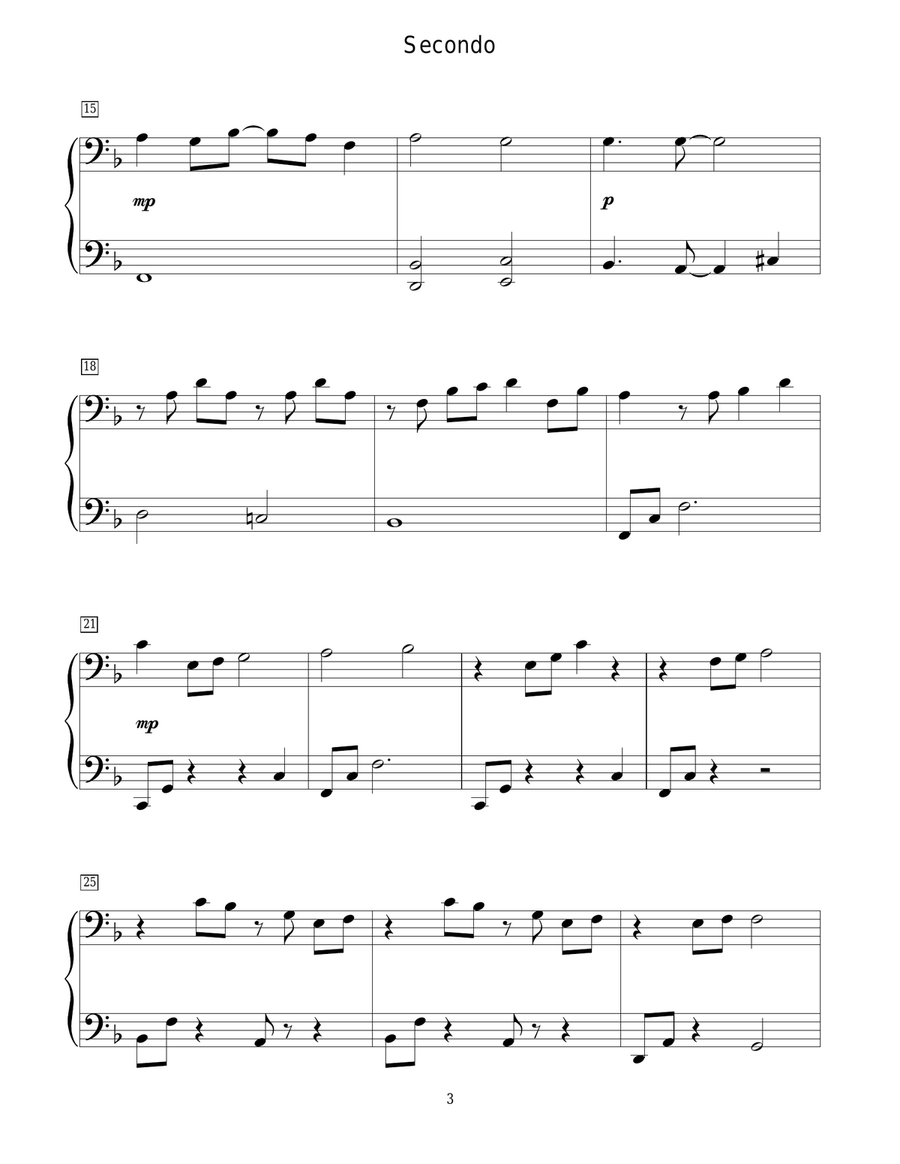 A Whole New World (from Aladdin) Piano Duet scores gallery preview page 3
