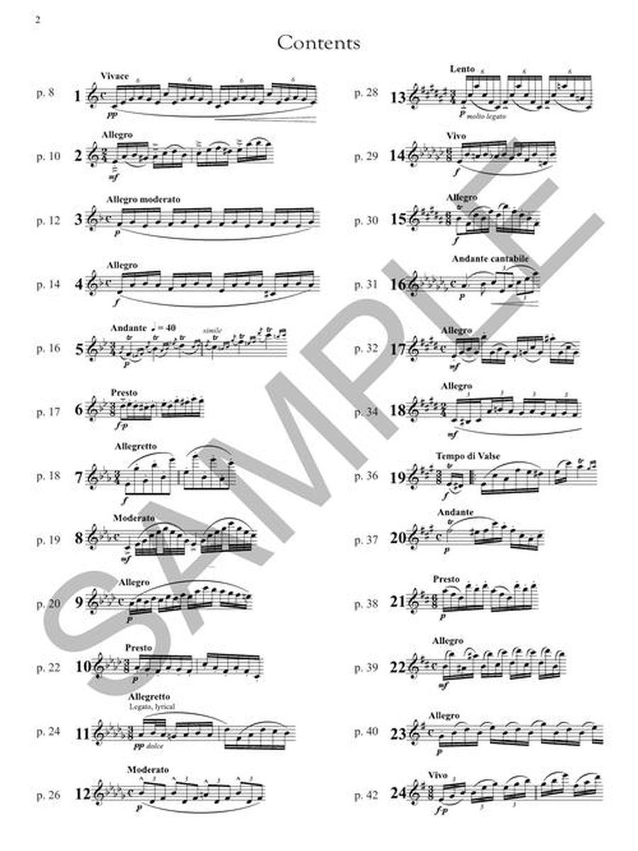 24 Caprices Etudes for Flute Flute Solo scores gallery preview page 4