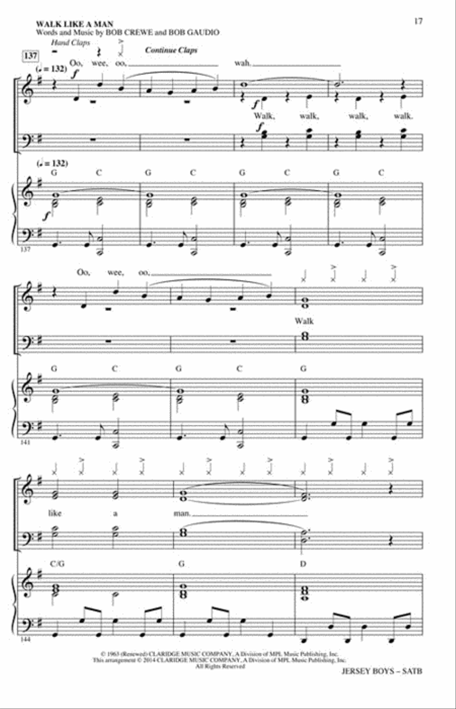 Jersey Boys 4-Part scores gallery preview page 6
