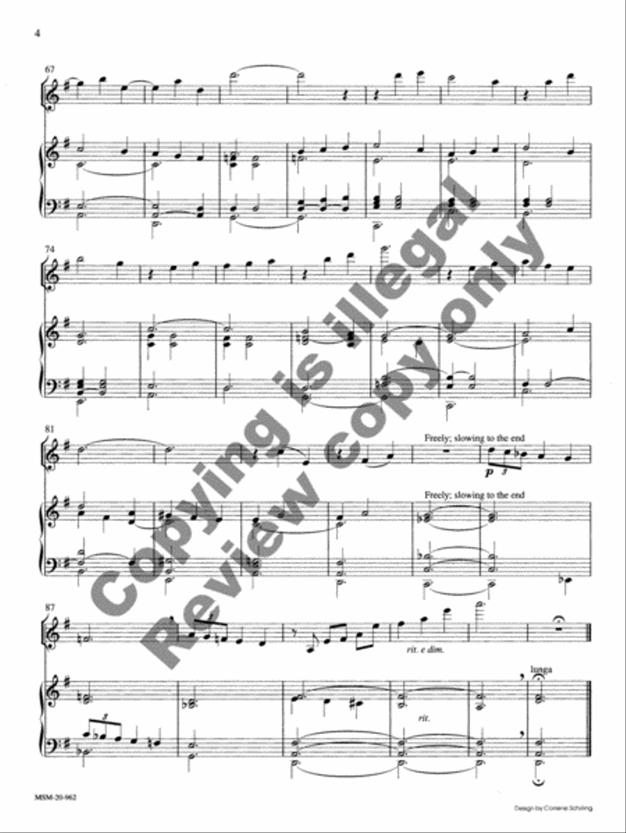 Valediction: A Biblical Poem for Violin and Organ