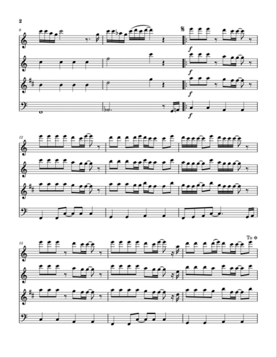 God Is Good (all The Time) Woodwind Quartet scores gallery preview page 3