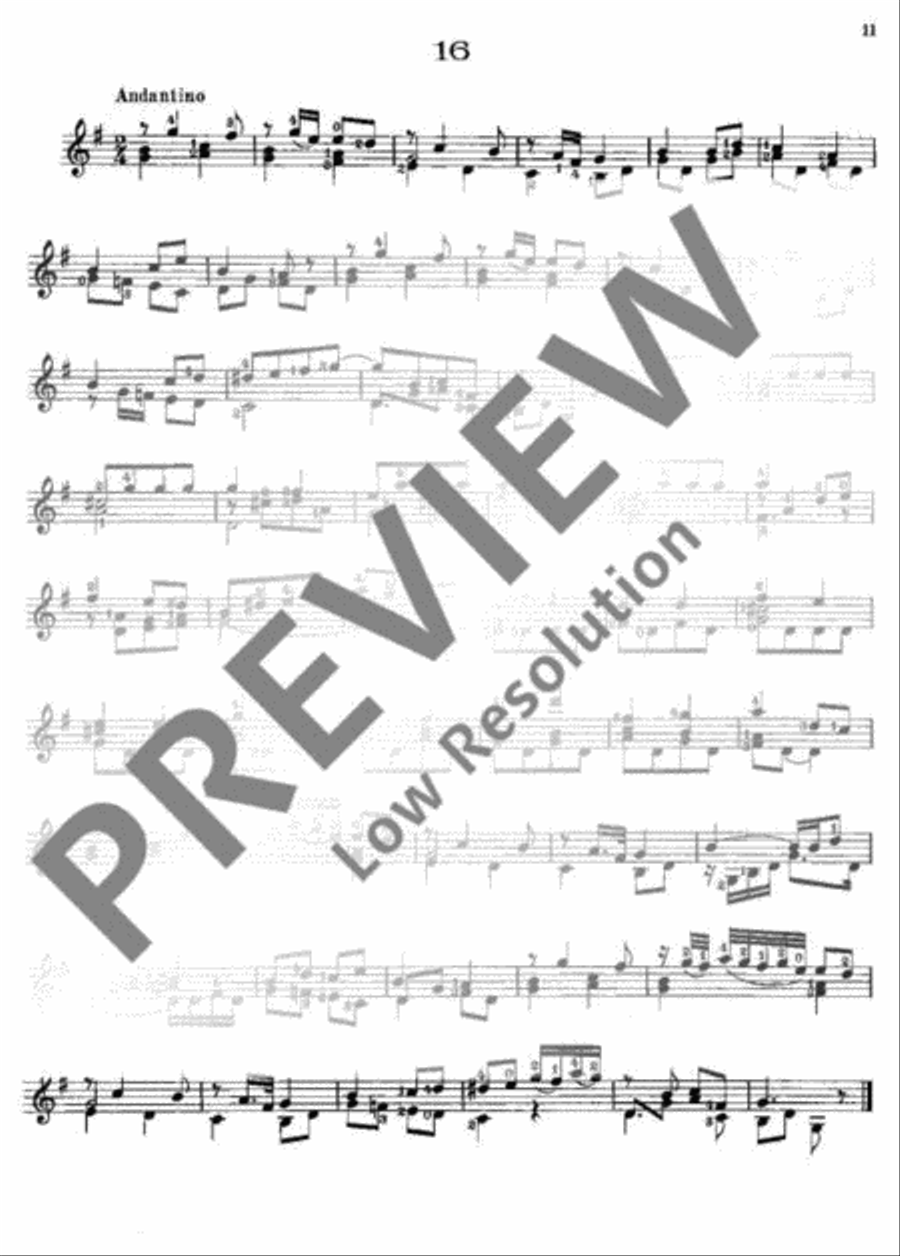 Preliminary Studies Classical Guitar scores gallery preview page 12
