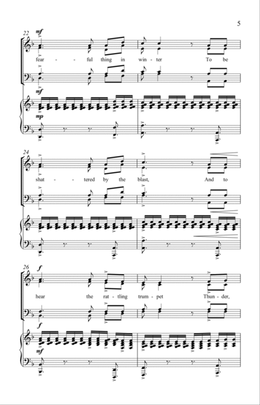 The Captain's Daughter (On the Water) 4-Part scores gallery preview page 5