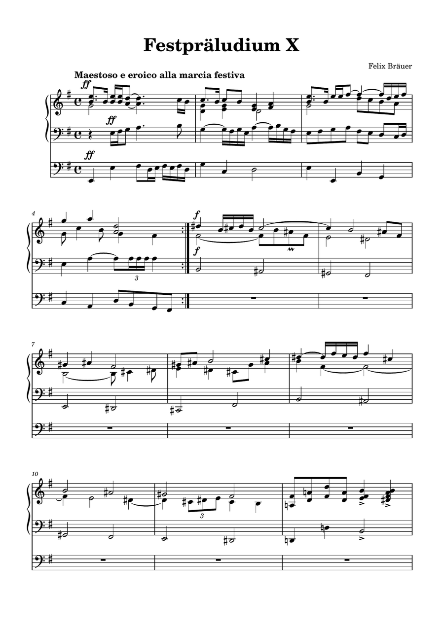 Festpräludium X Organ Solo - Digital Sheet Music