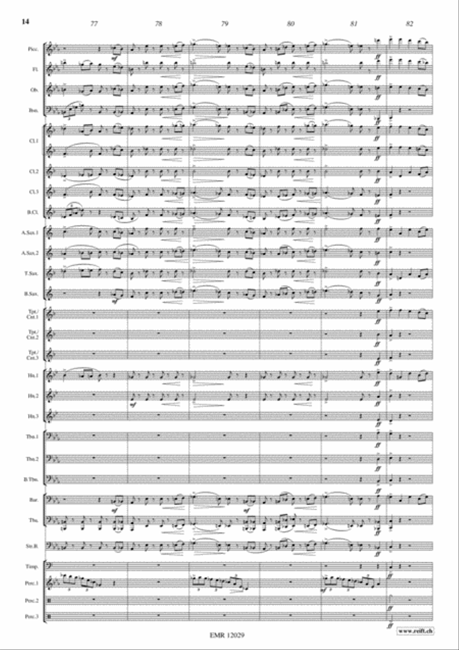 Alexander Nevsky Concert Band scores gallery preview page 15