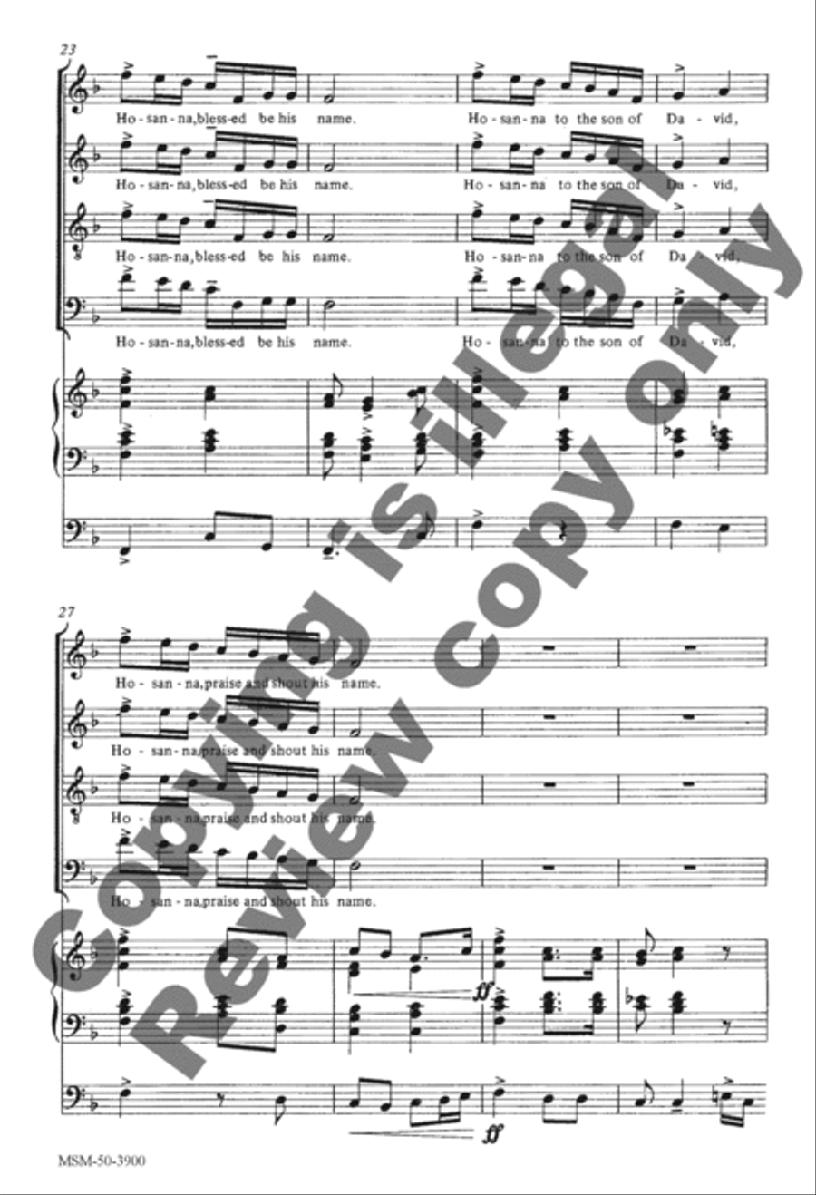 Song of Jubilation Divisi scores gallery preview page 4